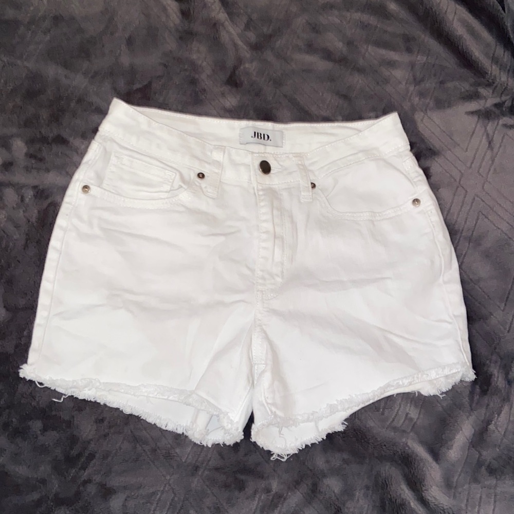 White Denim Shorts